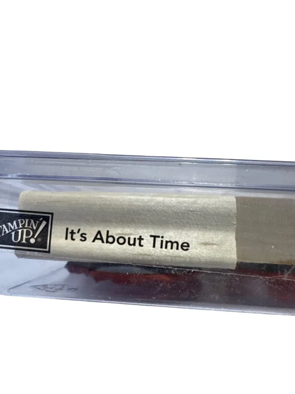 Stampin Up Its About Time Wood Rubber Stamp Set Vintage 2005 Craft Scrapbooking
